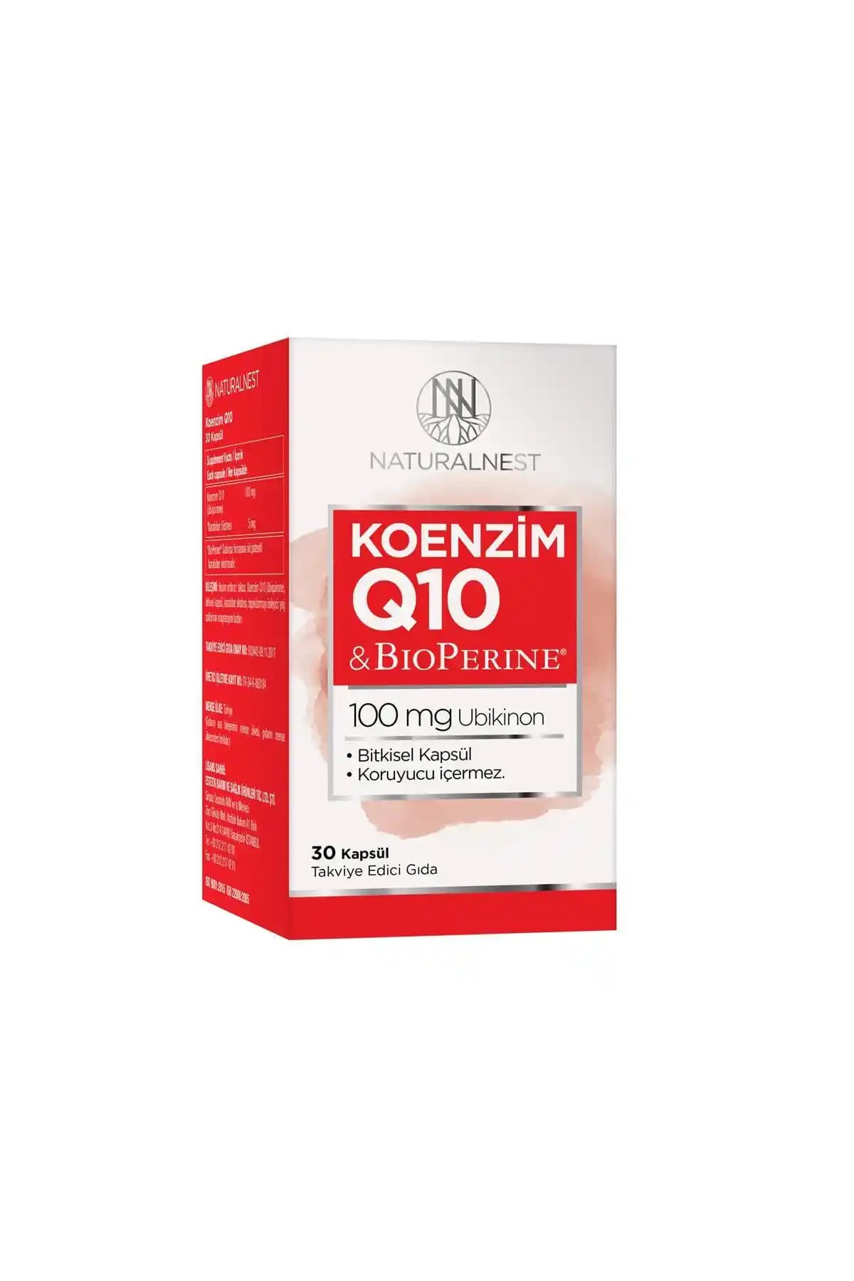 NaturalNest Koenzim Q10 Kapsül Sağlıklı Yaşam ve Enerji Desteği İçin Güvenilir Takviye