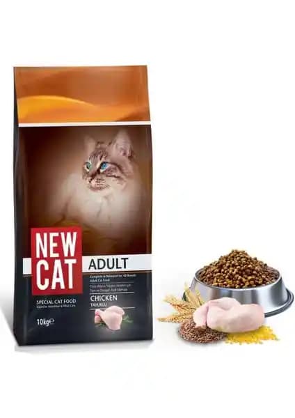 Newcat Tavuklu Yetişkin Kedi Maması 10 kg: Sağlıklı ve Ekonomik Beslenme Seçeneği