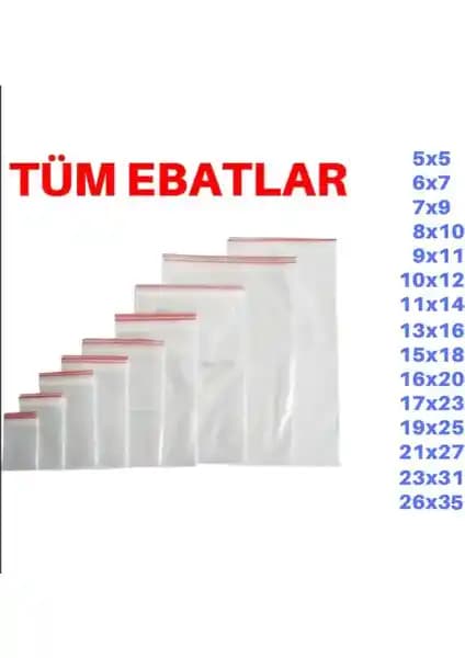 Poppy Kilitli Naylon Torba 100'lü Çok Amaçlı Güvenilir Saklama ve Düzenleme Çözümü