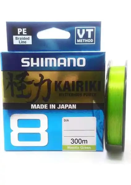 Shimano Kairiki 8 300m Mantis Green İp Misina Profesyonel Balıkçılık İçin Uygun Teknolojik Ürün