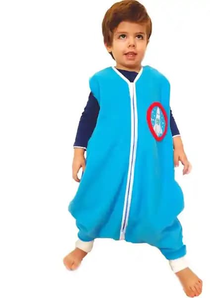 Yorni Ayaklı Oeko-TEX Mikro Polar Uyku Tulumu Space Çocuklar İçin Güvenli ve Konforlu Uyku Çözümü