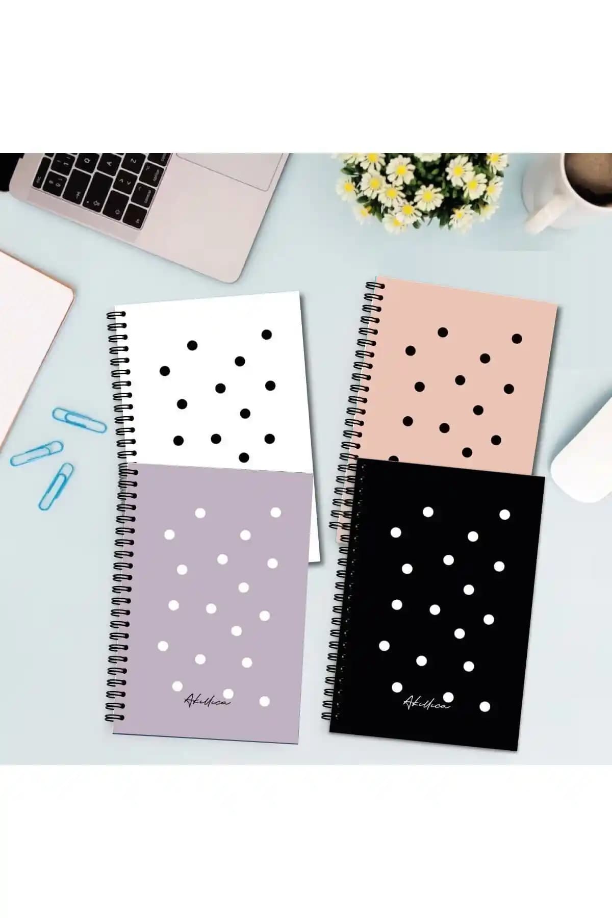 Akıllı ve Şık 4'lü Noktalı Defter Seti ile Notlarınızı Düzenleyin