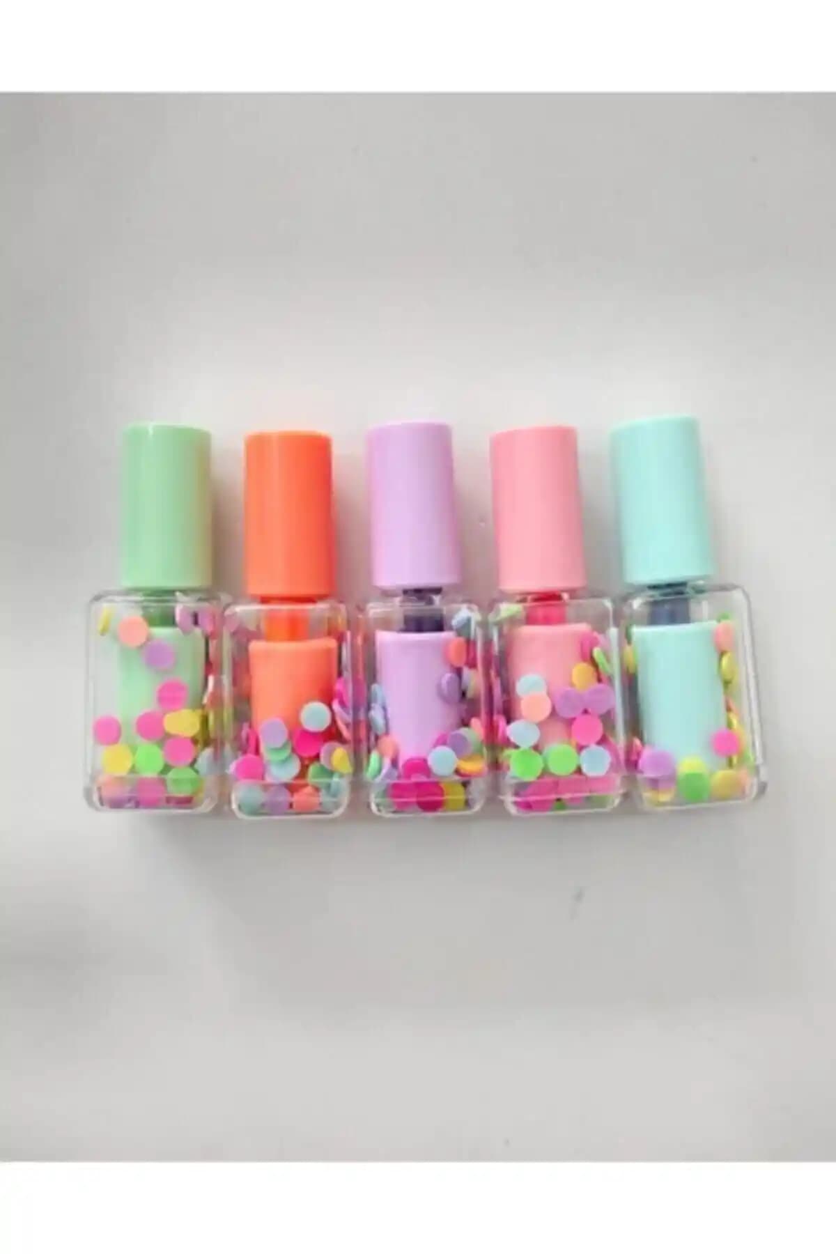 Genel Markalar Oje Fosforlu Kalem Seti Renkli ve Fosforlu Efektlerle Dekorasyon ve Sanat İçin