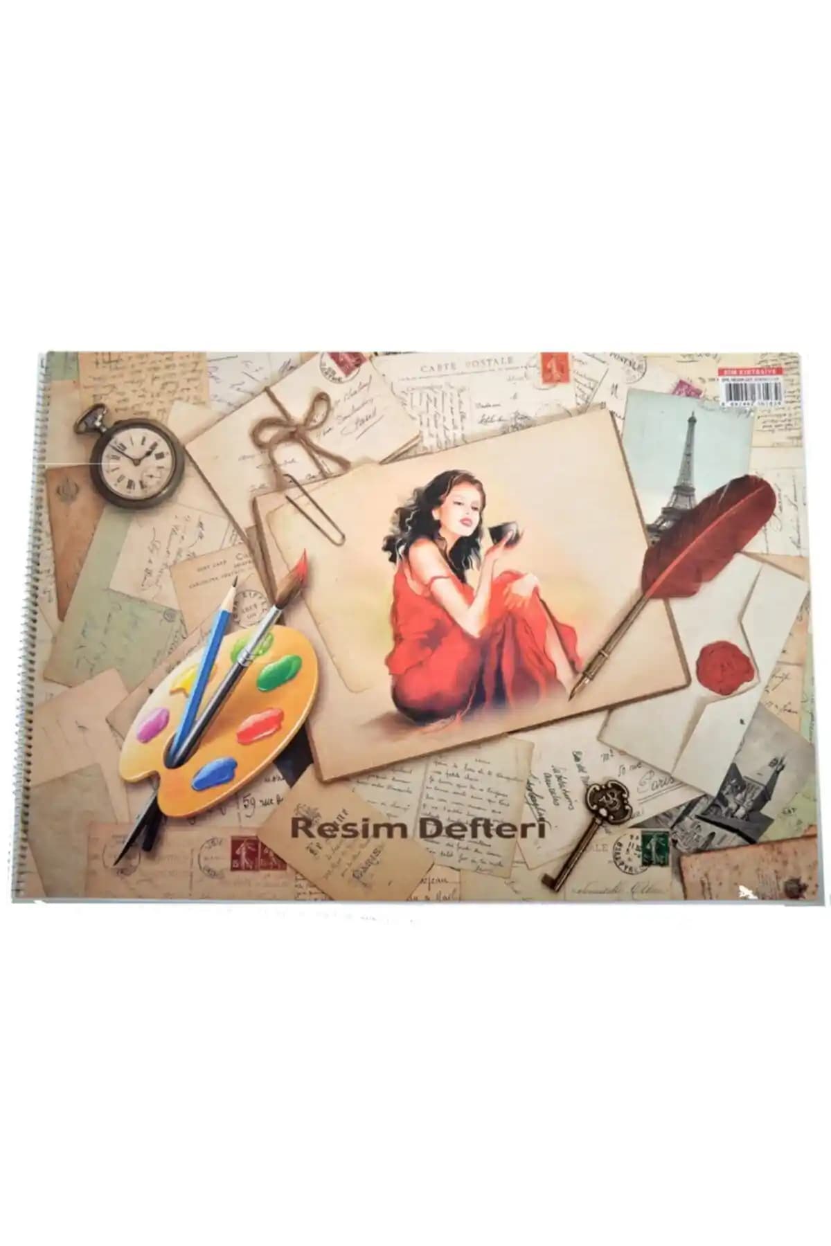 SİM Sim 35x50 Spiralli Karton Kapaklı Resim Defteri: Yaratıcılığı Destekleyen Geniş Kullanım Alanları
