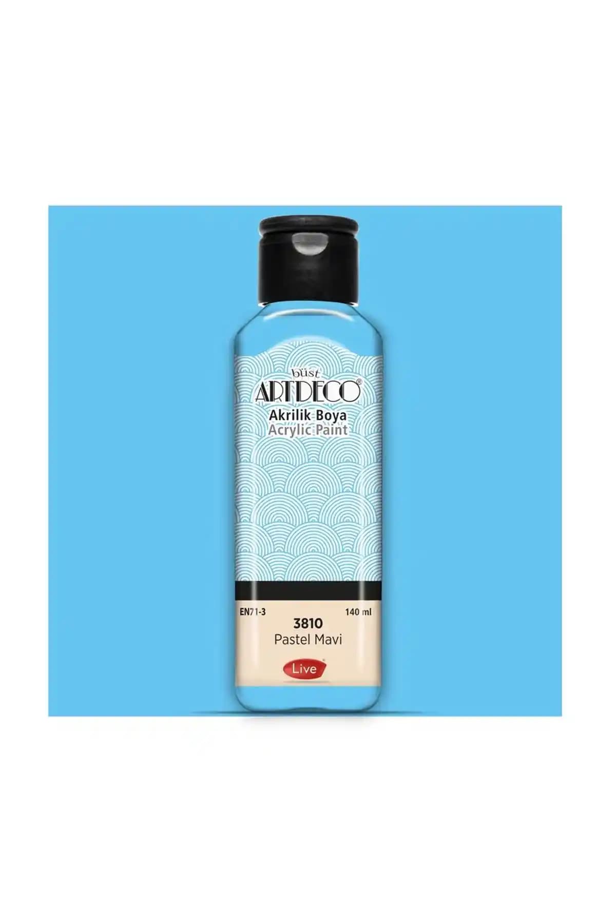 Artdeco Pastel Akrilik Boya 140ml Pastel Mavi - Yüksek Kalite ve Estetik Performans