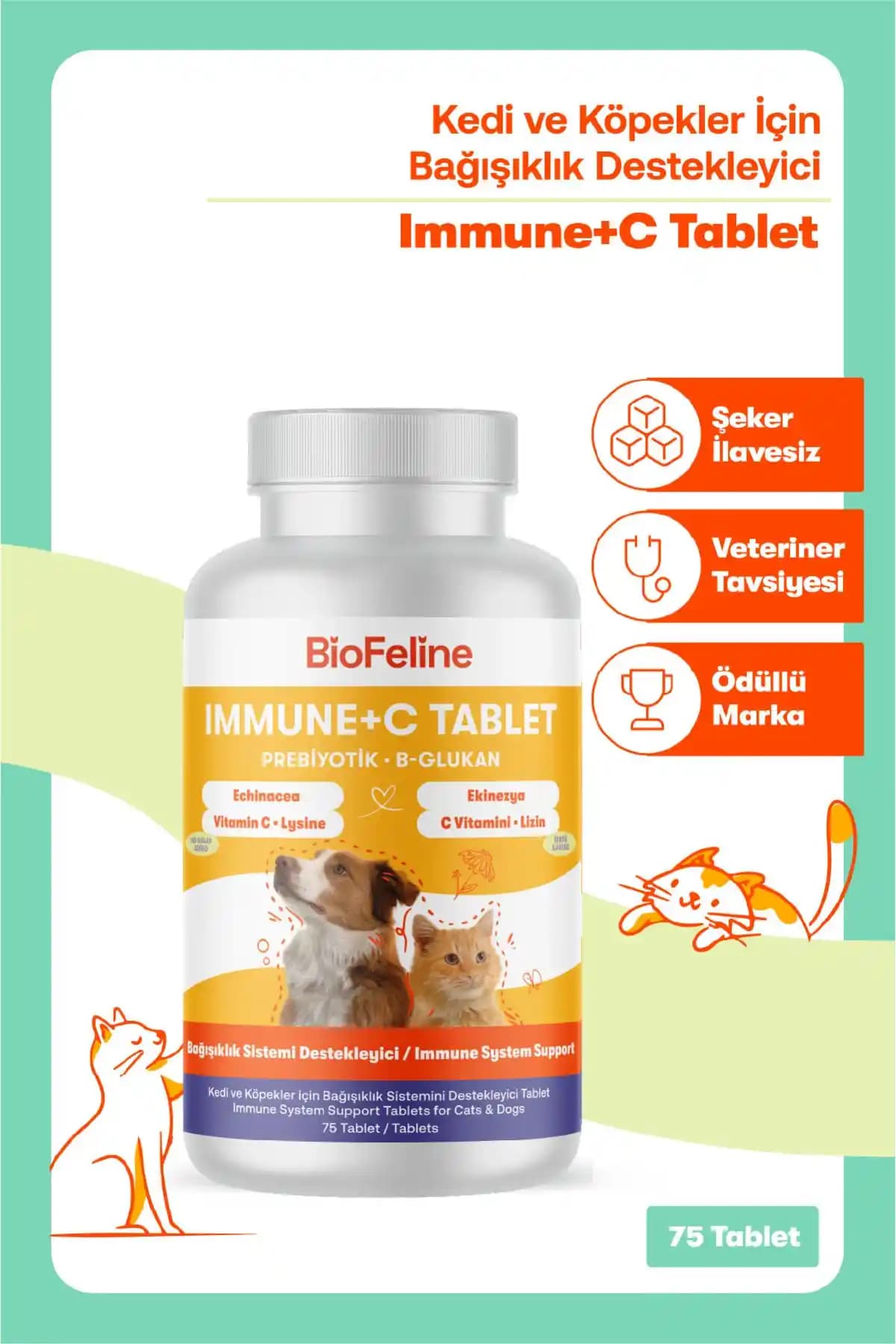 2025'te Evcil Hayvan Bağışıklığını Zirveye Taşıyan BioFeline C Vitamini