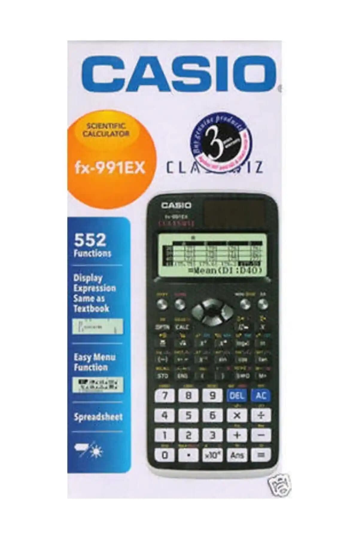 Casio Fx-991ex 552 Bilimsel Hesap Makinesi: Çok Fonksiyonlu ve Dayanıklı Model