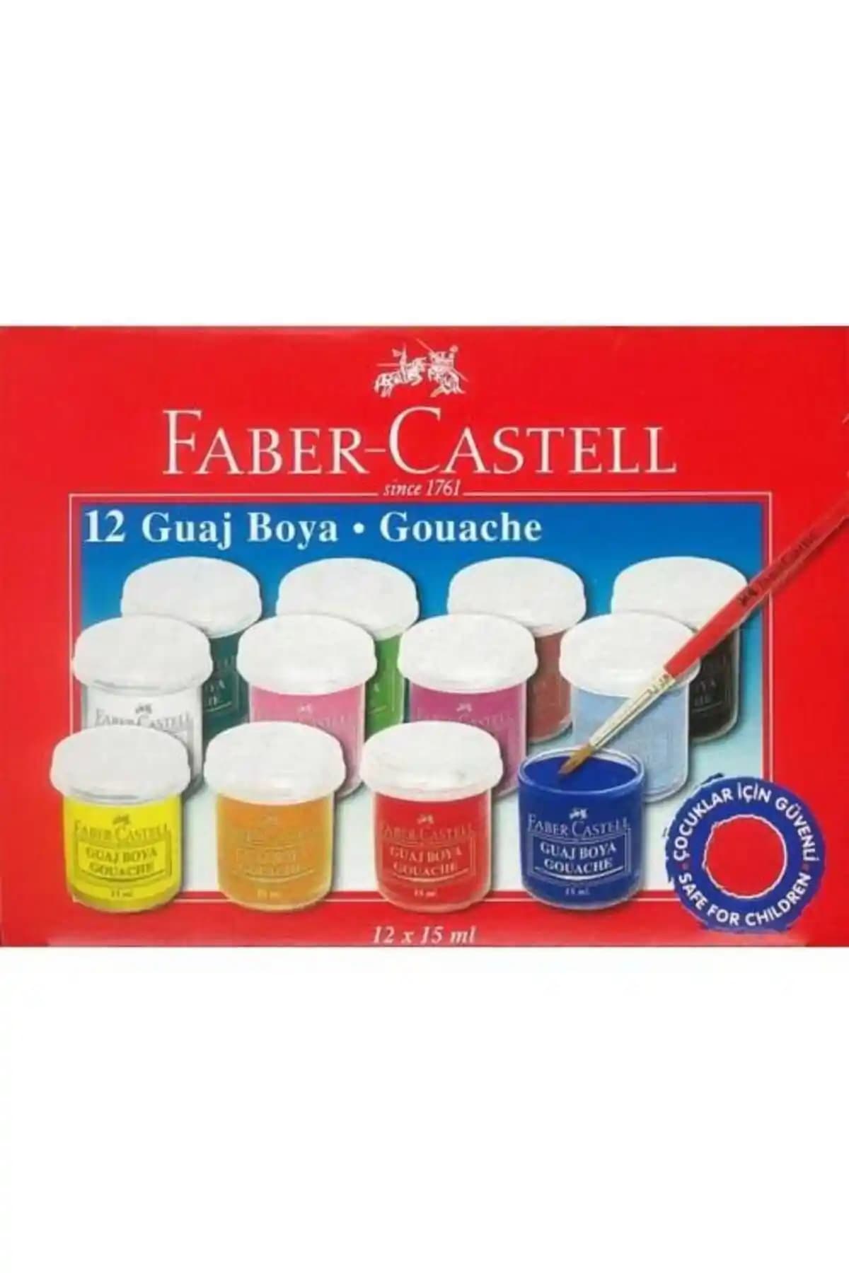 Faber Castell Guaj Boya 12x15ml: Yaratıcılığı Destekleyen Renkler ve Kaliteli Boya Seti