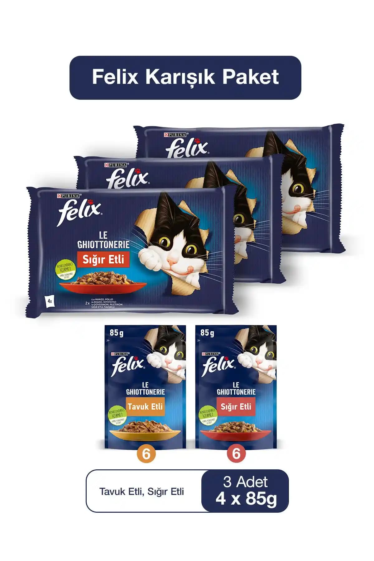 FELİX Karışık Yavru Kedi Yaş Maması: Sağlıklı Gelişim ve Lezzetli Seçenekler