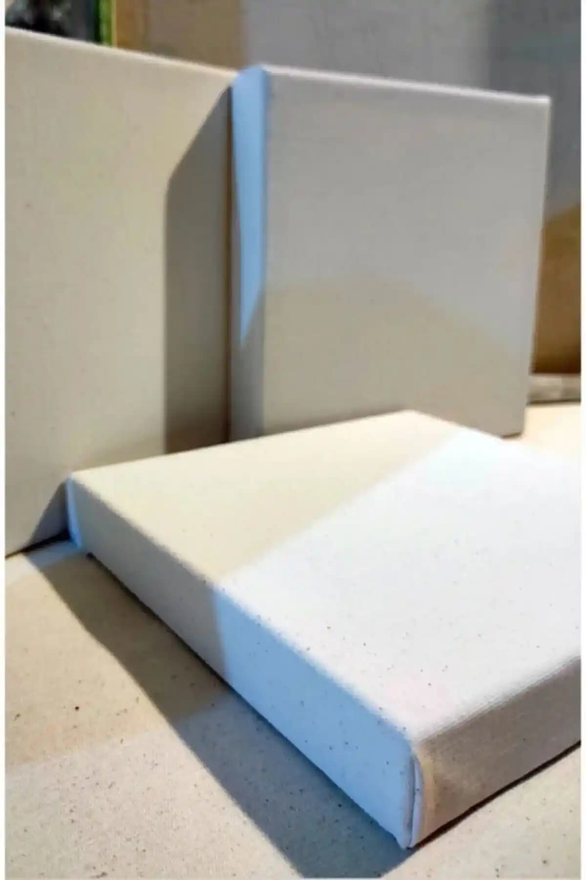 Genel Markalar 20x20cm Kare Arkadan Zımbalı Yüksek Kaliteli Astarlı Tuval Tablo