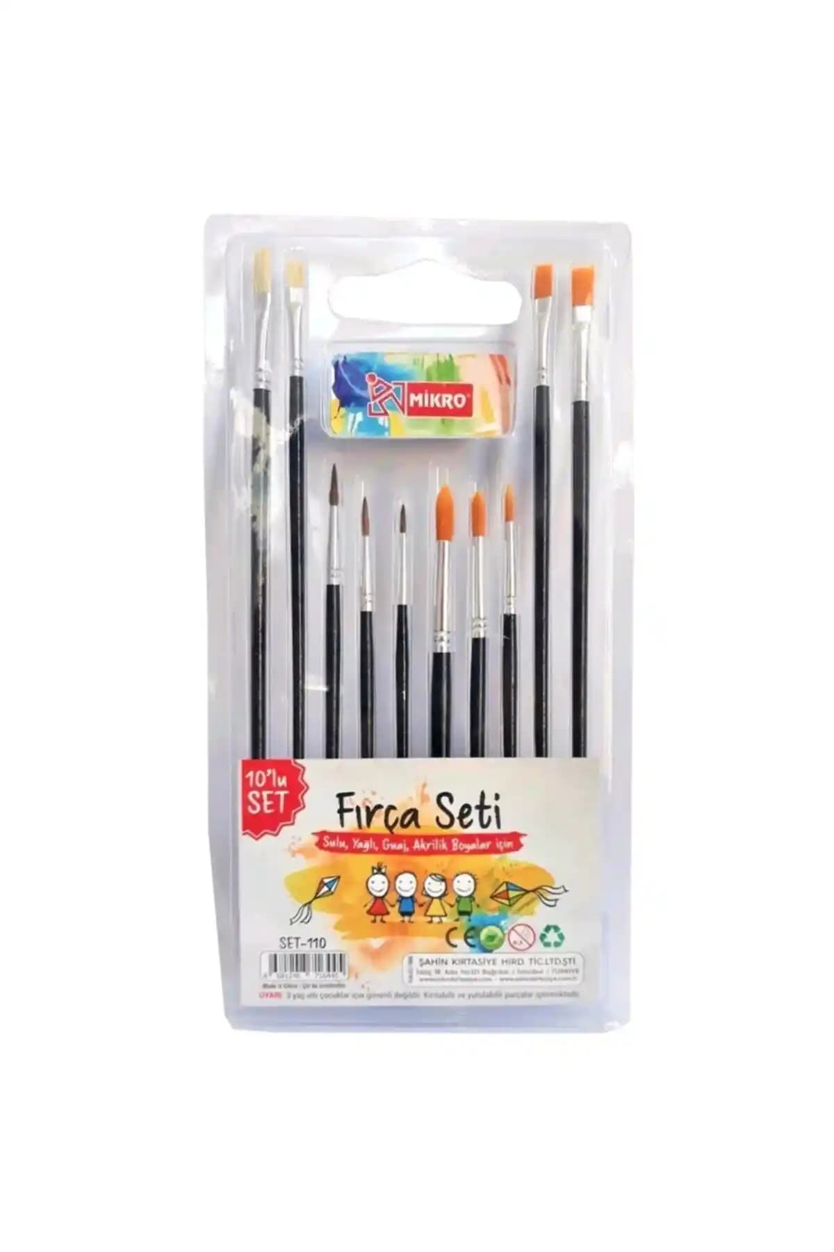 Genel Markalar Mikro Set-110 10'lu Fırça Seti: Yüksek Kalite ve Çok Yönlülük Sunan Sanat Malzemeleri