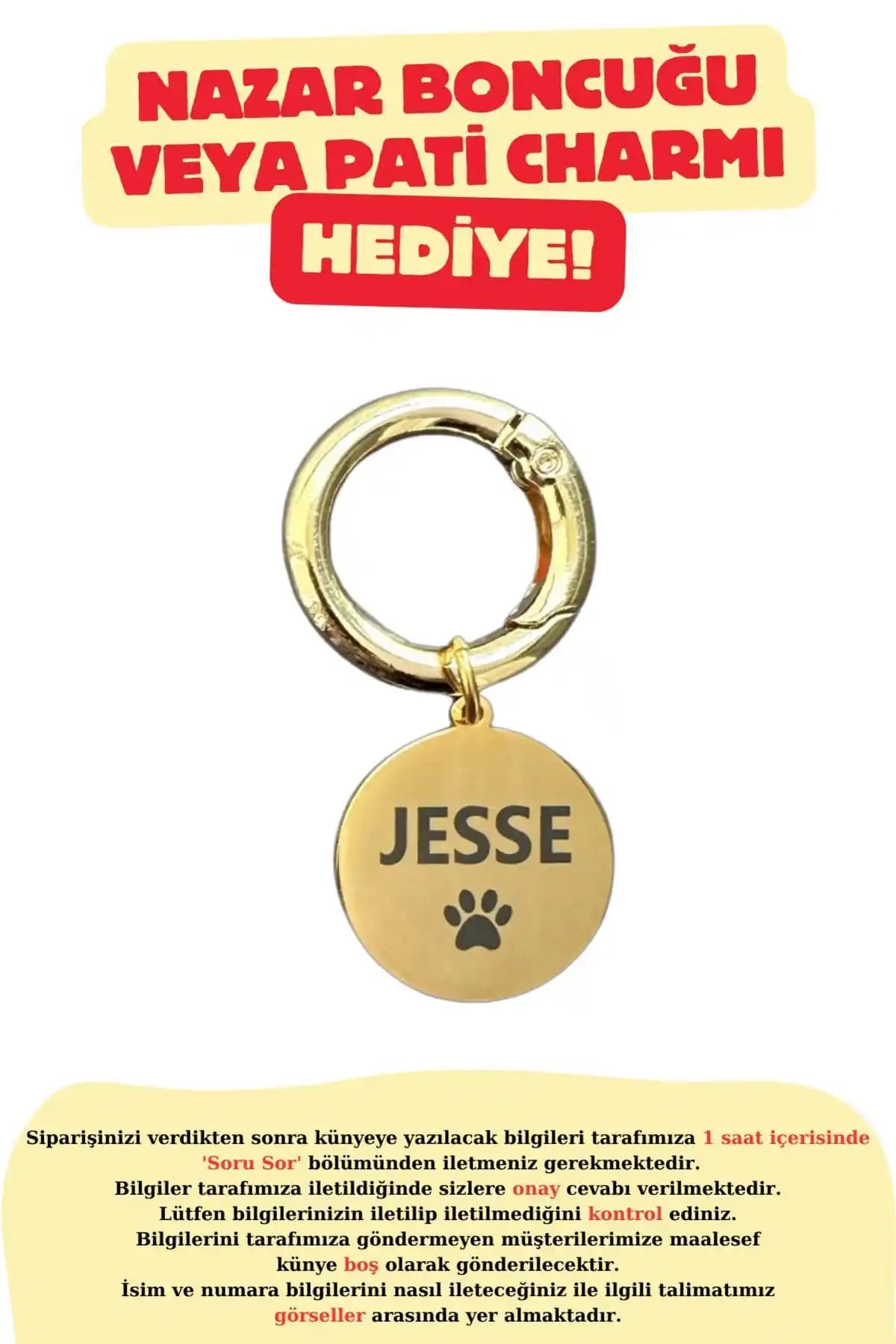 JesPawty Kişiselleştirilebilir Çelik Evcil Hayvan Künyesi Güvenlik ve Şıklık Sunar