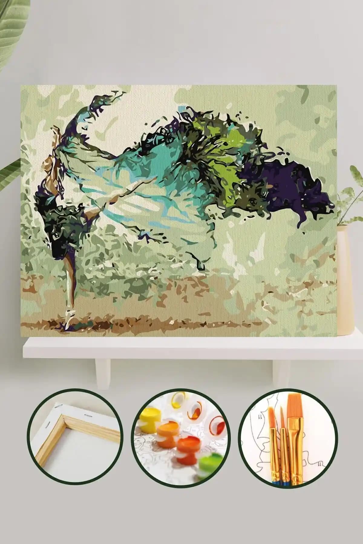 Palmiye Hobi Sanat Sayılarla Boyama Tuval Seti ile Yaratıcı Sanat Deneyimi