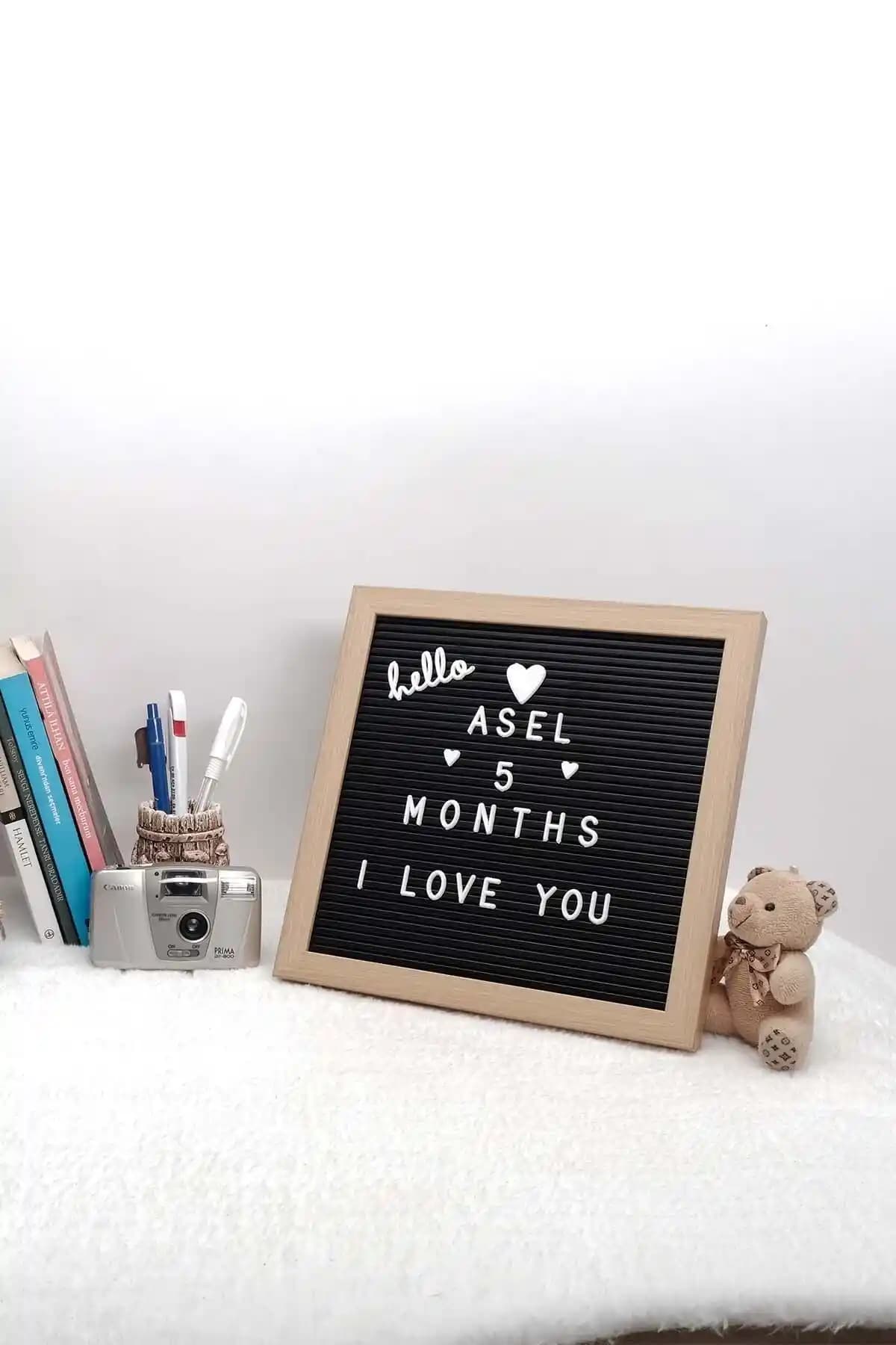 Patla<dı> Gitti Ahşap Yazı Panosu Dekoratif ve İşlevsel Kullanım İçin Uygun