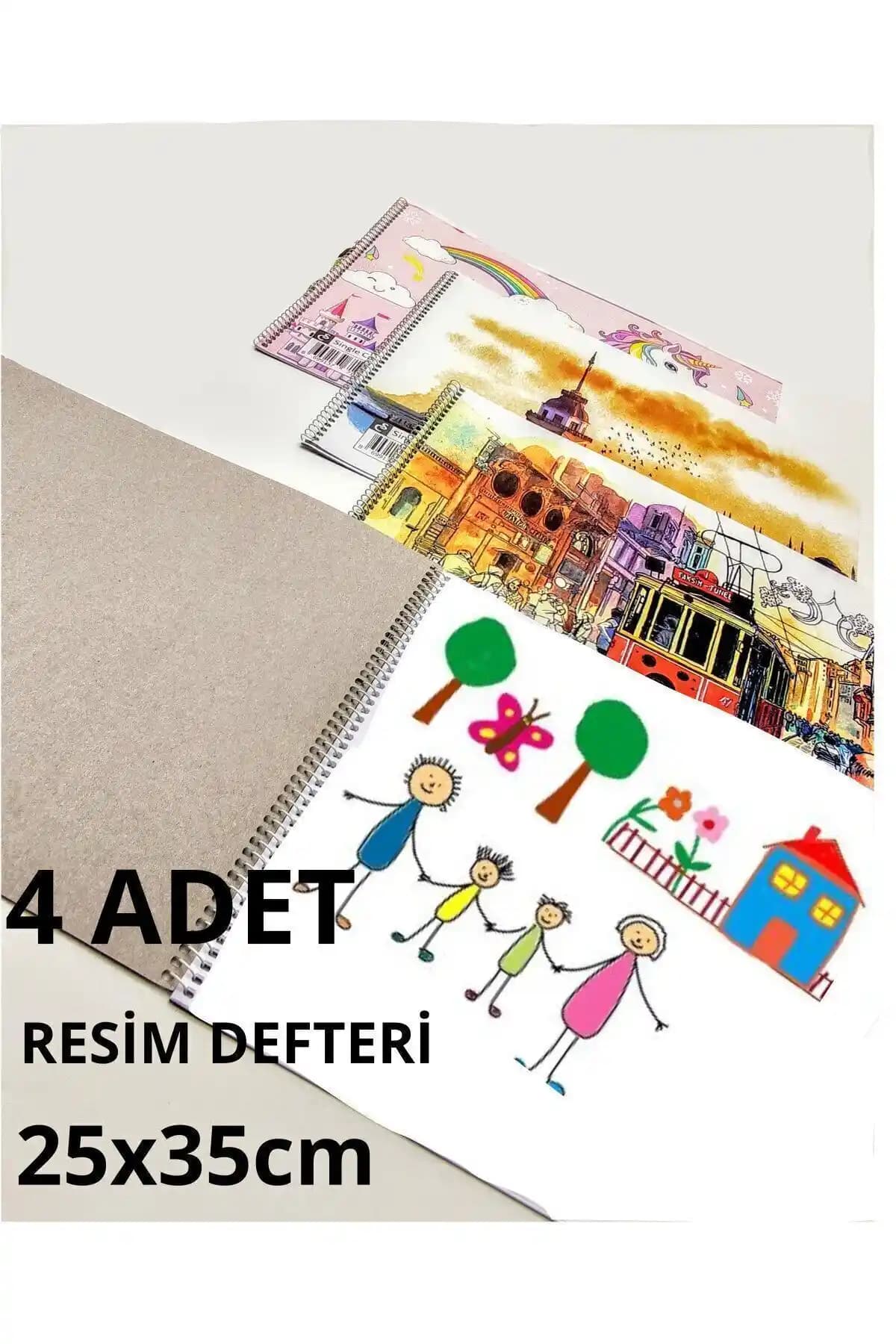 Schmülzer 4 Adet Resim Defteri Seti Yaratıcı Çalışmalar ve Eğitim İçin Uygun
