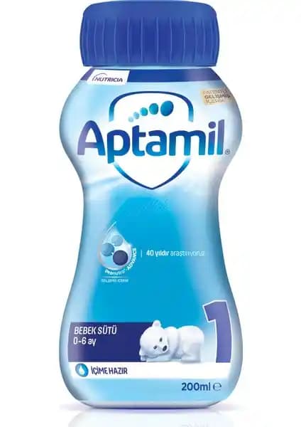 Aptamil 1 Bebek Sütü İçime Hazır 200 ml 0-6 Ay Güvenilir ve Besleyici Bebek Beslenme Seçeneği