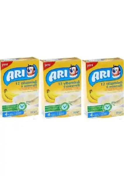 Arı Mama 12 Vitaminli ve Mineralli Sütlü Muzlu Pirinç Unu Bebekler İçin Sağlıklı Gelişim Desteği