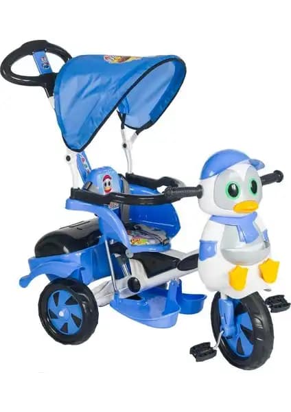 Baby Poufi Penguen Ebeveyn Kontrollü Çocuk Bisikleti Güvenli ve Eğlenceli Tasarım