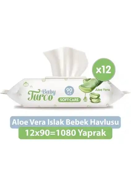 Baby Turco Softcare Aloe Vera Islak Bebek Havlusu: Hassas Ciltler İçin Güvenli ve Pratik Temizlik Çözümü