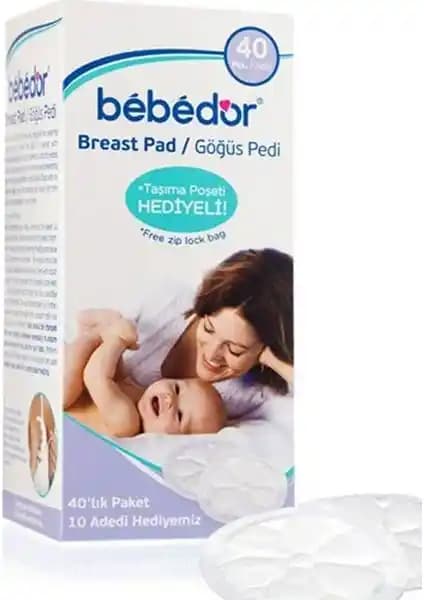 Bebedor Göğüs Pedi 40'lı: Emziren Anneler İçin Güvenli ve Pratik Koruma Çözümü