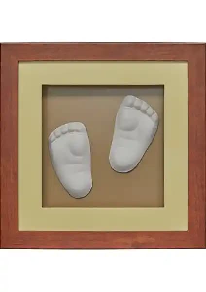 Bebek El ve Ayak İzi 3D Çerçeve ile Unutulmaz Anılar Yaratın