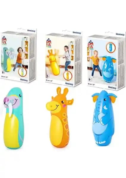 Bestway 91 cm Hacı Yatmaz Hayvan Figürlü Mavi: Çocuklar İçin Eğlenceli ve Dayanıklı Su Oyuncağı