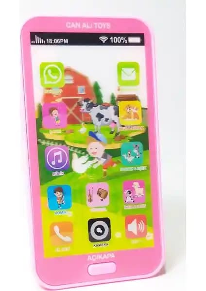 Can Ali Toys 12 Fonksiyonlu Türkçe Sesli Cep Telefonu Çocuklar İçin Eğitici Oyuncak