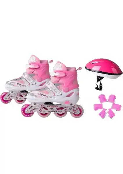 Can Oyuncak Işıklı Yarı Profesyonel Paten Seti Çocuklar İçin Güvenli ve Eğlenceli Kayma Deneyimi