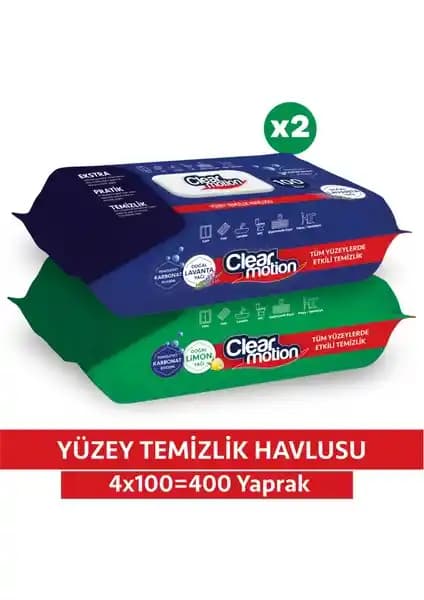 Clear Motion Yüzey Temizlik Havlusu: Uzun Ömürlü ve Çok Yönlü Temizlik Çözümü