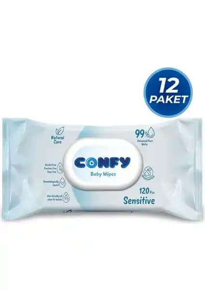 Confy Premium Sensitive Islak Mendil Günlük Temizlik ve Cilt Bakımı İçin Uygun