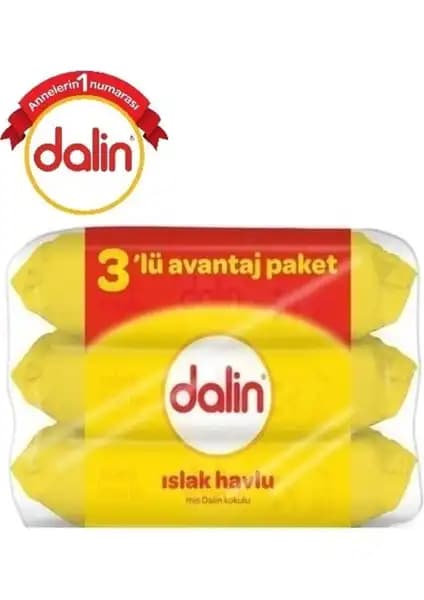 Dalin Klasik Islak Havlu Mendil 168 Yaprak ile Güvenli ve Pratik Bebek Temizliği