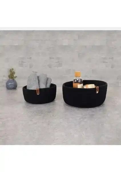 Doğal ve Şık 2'li Hasır Sepet Seti ile Evinize Düzen ve Estetik Katın