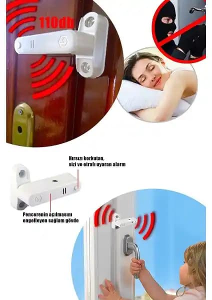 Eym Alarmlı PVC Kapı ve Pencere Güvenlik Kilidi Güvenliği Artıran Çözüm