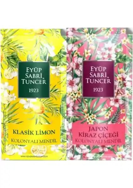 Eyüp Sabri Tuncer Klasik Limon ve Japon Kiraz Çiçeği Mendil Setleri Günlük Hijyen ve Ferahlık İçin