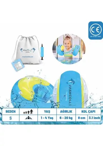 Fashcolle Küçük Beden Şişme Deniz Kolluğu Güvenli ve Konforlu Yüzme Deneyimi Sağlar