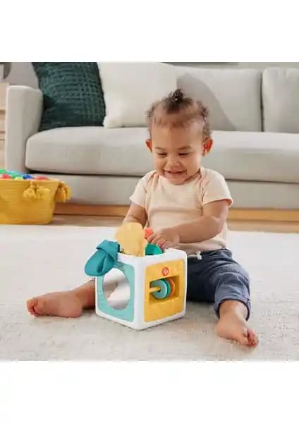 Fisher-Price Eğlenceli Aktivite Küpü Bebeklerin Duyusal ve Motor Gelişimini Destekler
