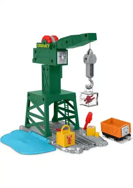 Fisher-Price Thomas ve Arkadaşları Vinç Cranky Oyun Seti Çocuk Gelişimini Destekleyen Eğlenceli Oyuncak