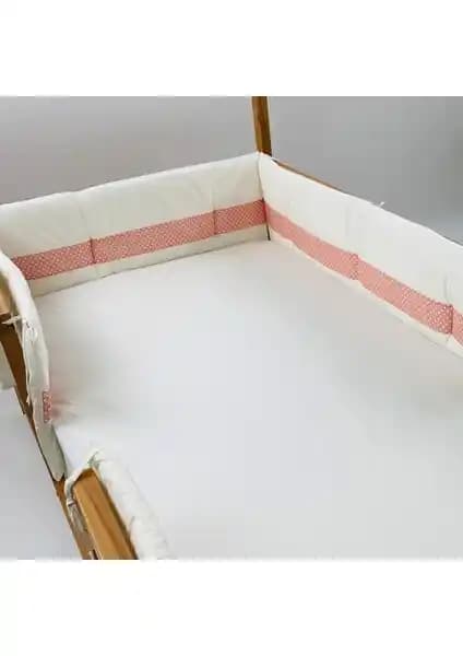 G&G Baby Ekru Pembe Montessori Yataklar İçin Yan Koruma Seti Güvenlik ve Estetiği Birleştirir