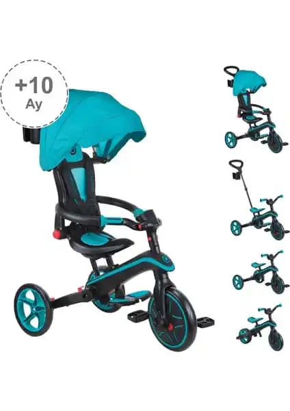 Globber Explorer 4in1 Katlanabilir Çocuk Bisikleti Güvenli ve Çok İşlevli Tasarım