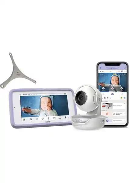 Hubble Nursery Pal Deluxe 5 inç HD Wi-Fi Bebek Kamerası ve Akıllı İzleme Özellikleri