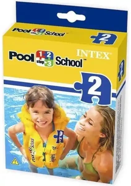 İntex Deluxe Boyunluklu Büyük Boy Çocuk Yüzme Yeleği Güvenli ve Konforlu Kullanım
