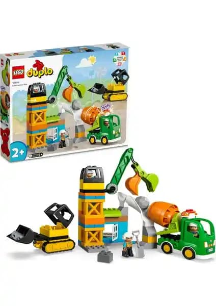 LEGO DUPLO Kasabası İnşaat Sahası 10990 Çocuklar İçin Eğitici ve Yaratıcı Oyun Seti