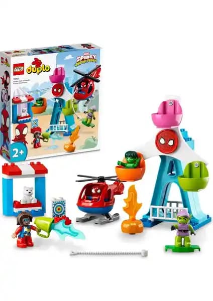 LEGO DUPLO Marvel Örümcek Adam ve Arkadaşları Lunapark Macerası 10963 Çocuklar İçin Eğitici Oyun Seti