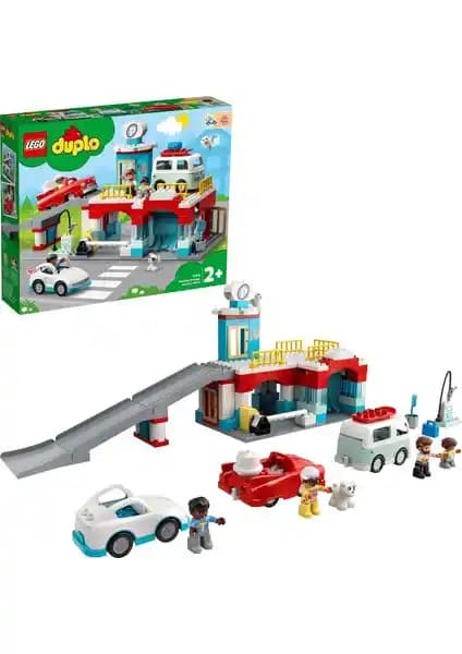 LEGO DUPLO Otopark ve Oto Yıkama 10948 Çocuklar İçin Eğitici ve Eğlenceli Oyun Seti