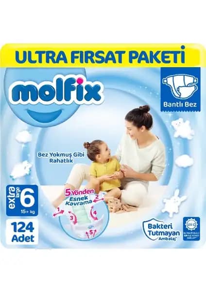 Molfix Bebek Bezi 3D ve 6 Beden Ultra Fırsat Paketi Karşılaştırması ve Özellikleri 2