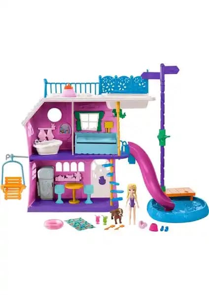 Polly Pocket Büyük Su Parkı Oyun Seti Çocuklar İçin Eğlence ve Yaratıcılık Kaynağı
