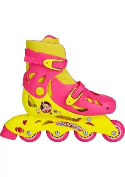 Polly Pocket Inline 4 Teker Paten Çocuklar İçin Güvenli ve Eğlenceli Spor Ekipmanı