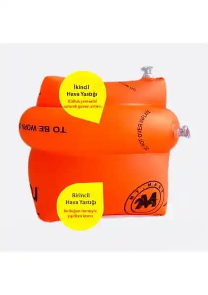 Technosmart Kolluk Yüzme Şişme Simidi Güvenli ve Kolay Kullanımlı Yüzme Yardımcısı