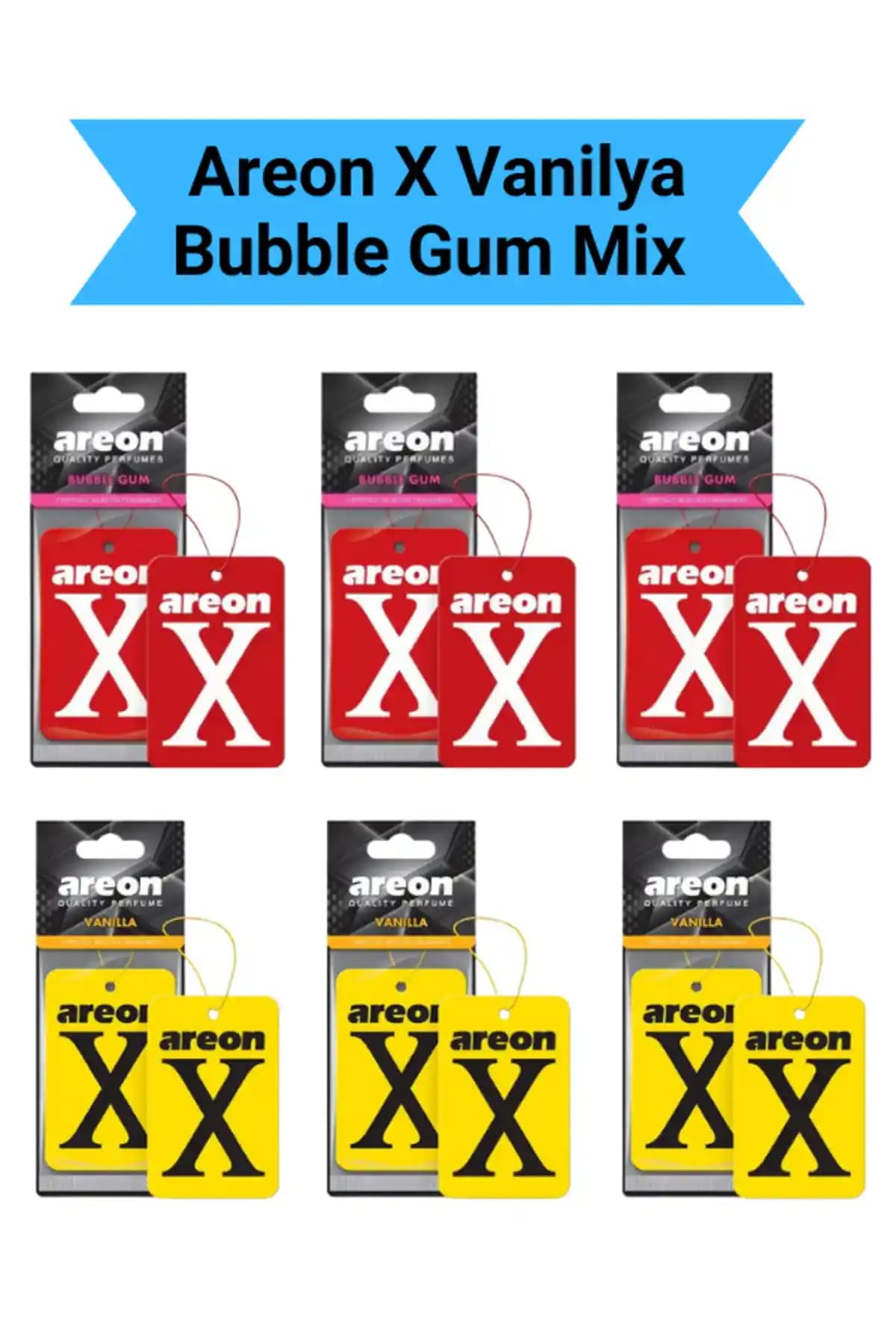 Areon X Bubble Gum Vanilya Seti: Kaliteli ve Kalıcı Araç Kokusu Çözümü