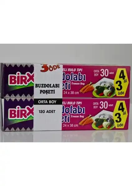 Birx Bırx 30'lu 4 Paket Ortaboy 24x38 cm Buzdolabı Poşeti İnceleme ve Kullanım Avantajları